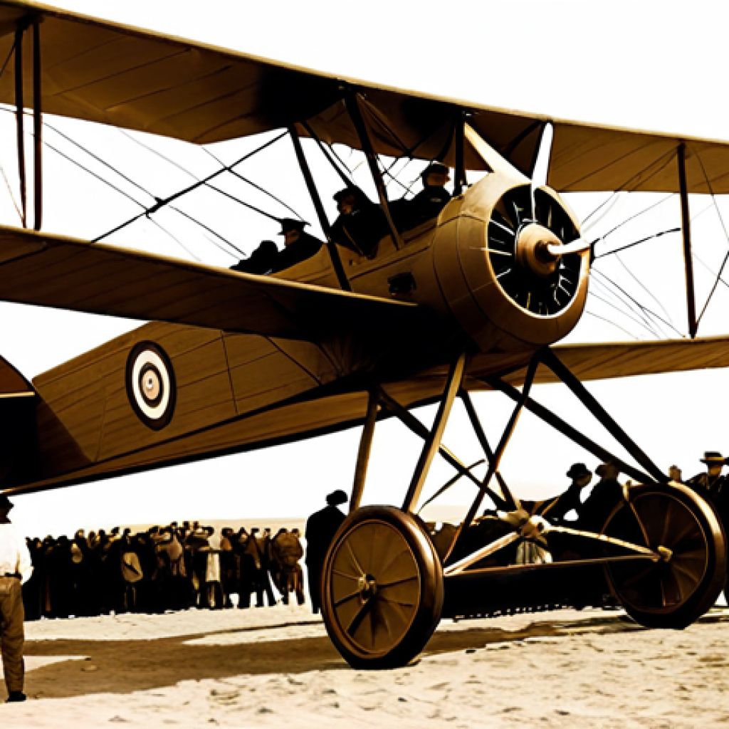항공기 설계의 기초 - Early Aviation Days**

"A sepia-toned photograph of the Wright brothers' biplane at Kitty Hawk, circ...