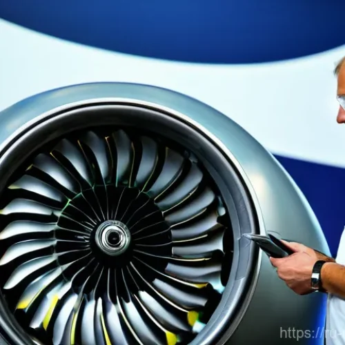 항공기 엔진 점검 및 수리 - **Prompt 1: High-Tech Engine Diagnostics at a Russian Aerospace Facility**
    "A highly skilled Rus...