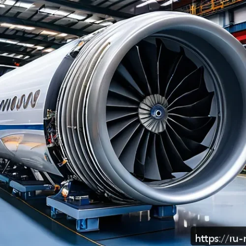 항공기 엔진 성능 시험 - A highly detailed scene inside a modern aerospace manufacturing facility, showing engineers in prote...