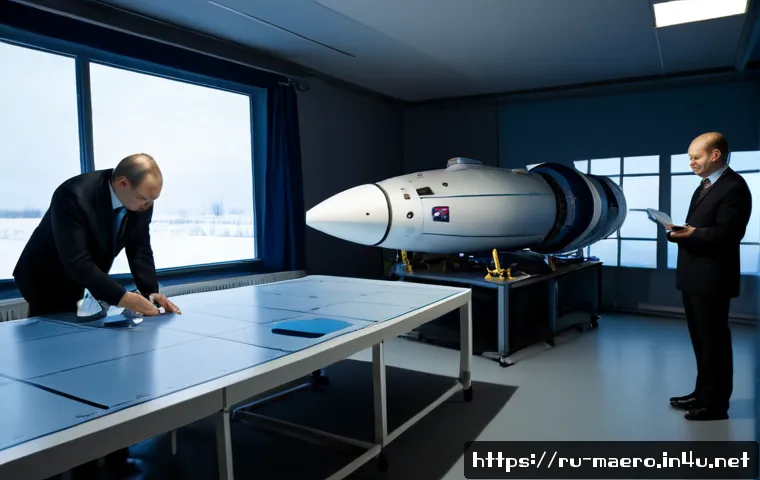 Home 17 우주선 설계 - Photorealistic spacecraft design studio in Moscow, Russian aerospace engineers in professional attir...